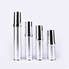 Fastest delivered silver plastic As 10ml-30ml aluminum multiple capacity lotion bottle pump