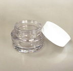 Wholesale 15g luxury White Face Cream Containers Cosmetic Acrylic Jar Round Double Acrylics Jar