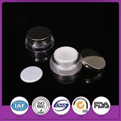 ABS 20g Acrylic Irregular Cosmetic Cream Jars Custom Plastic Packaging With Lids