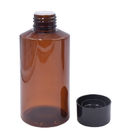 New Design 1oz 2oz  sloping shoulder Amber color Refillable Plastic Bottle shower gel container