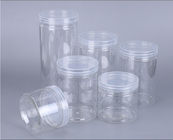 Various Size 100ml 300ml 500ml Empty PET Clear Pet Jar With Aluminum Plastic Screw Lid